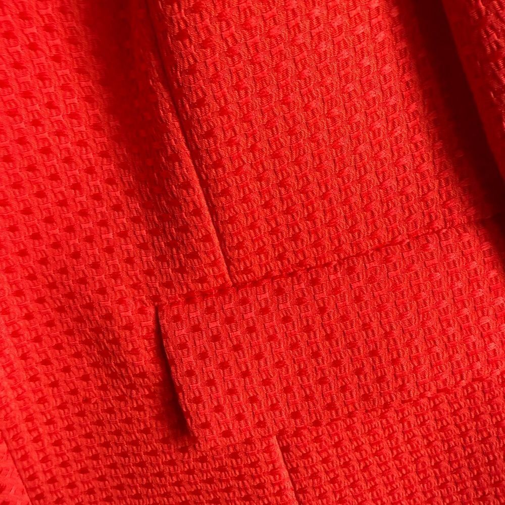 Kasper Women's Vibrant Orange Textured Blazer - Picture 2 of 6